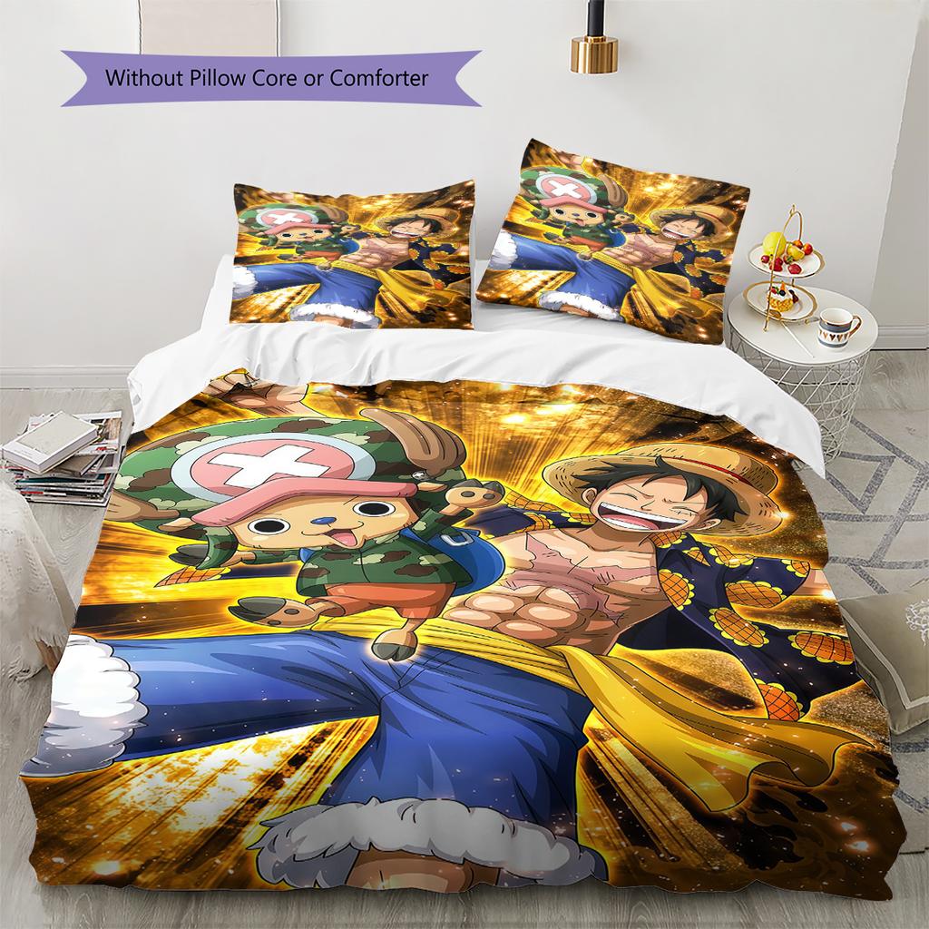 ONE PIECE Monkey D. Luffy Soft Cozy Duvet Cover, Kids Bedding Gift Set, Extra Large Different Sizes -HE79