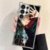 Anime Itadori Yuji JUJUSU Plating Phone Case For Samsung Galaxy S24 S25 FE S26 Edge S23 Ultra S22 S21 Plus S20 Anti-Fall Airabag