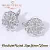 French Circular Thread Earring Hooks Lever Back Open Loop Setting for DIY Earring Clasp Jewelry Making Accessories Findings