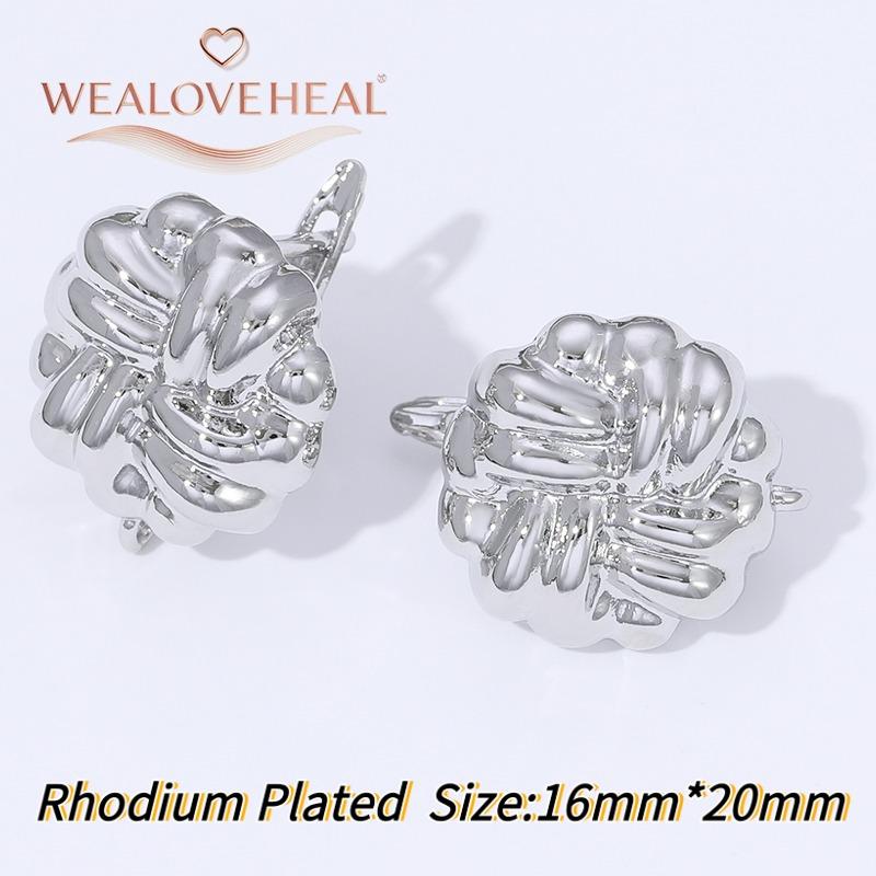 French Circular Thread Earring Hooks Lever Back Open Loop Setting for DIY Earring Clasp Jewelry Making Accessories Findings