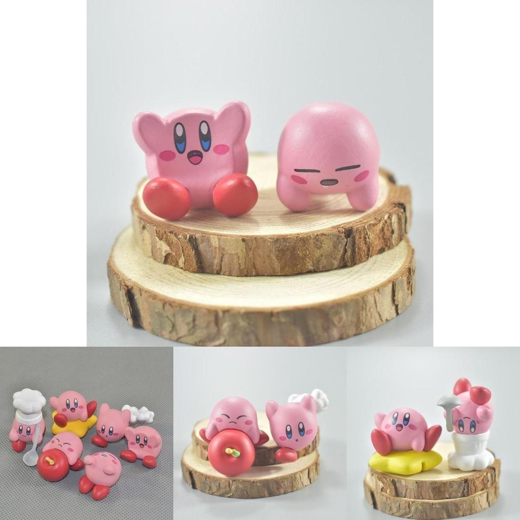 Cute And Detailed 6 Pcs Kirby Mini Figure Set For Anime Lovers