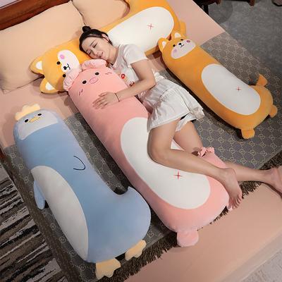 Big Lovely Soft Long Animal Pillow Stuffed Home Comfort Pig Penguin Dog Zebra Plush Toys Pillow Cushion Kids Birthday Cute Gifts