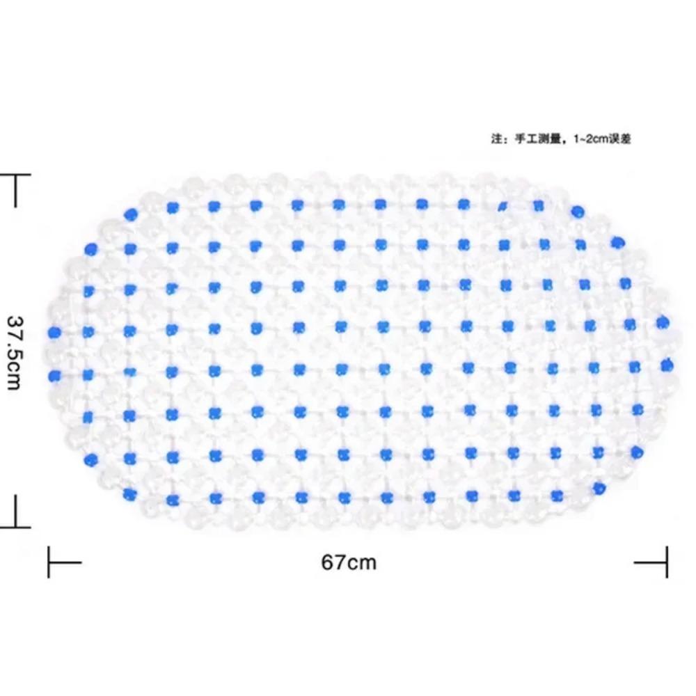 Household Non-slip Mat Bathroom Bath Massage Suction Cup Bathtub with Suction Cup Bathroom Mat Rug Bathroom Carpet Supplies
