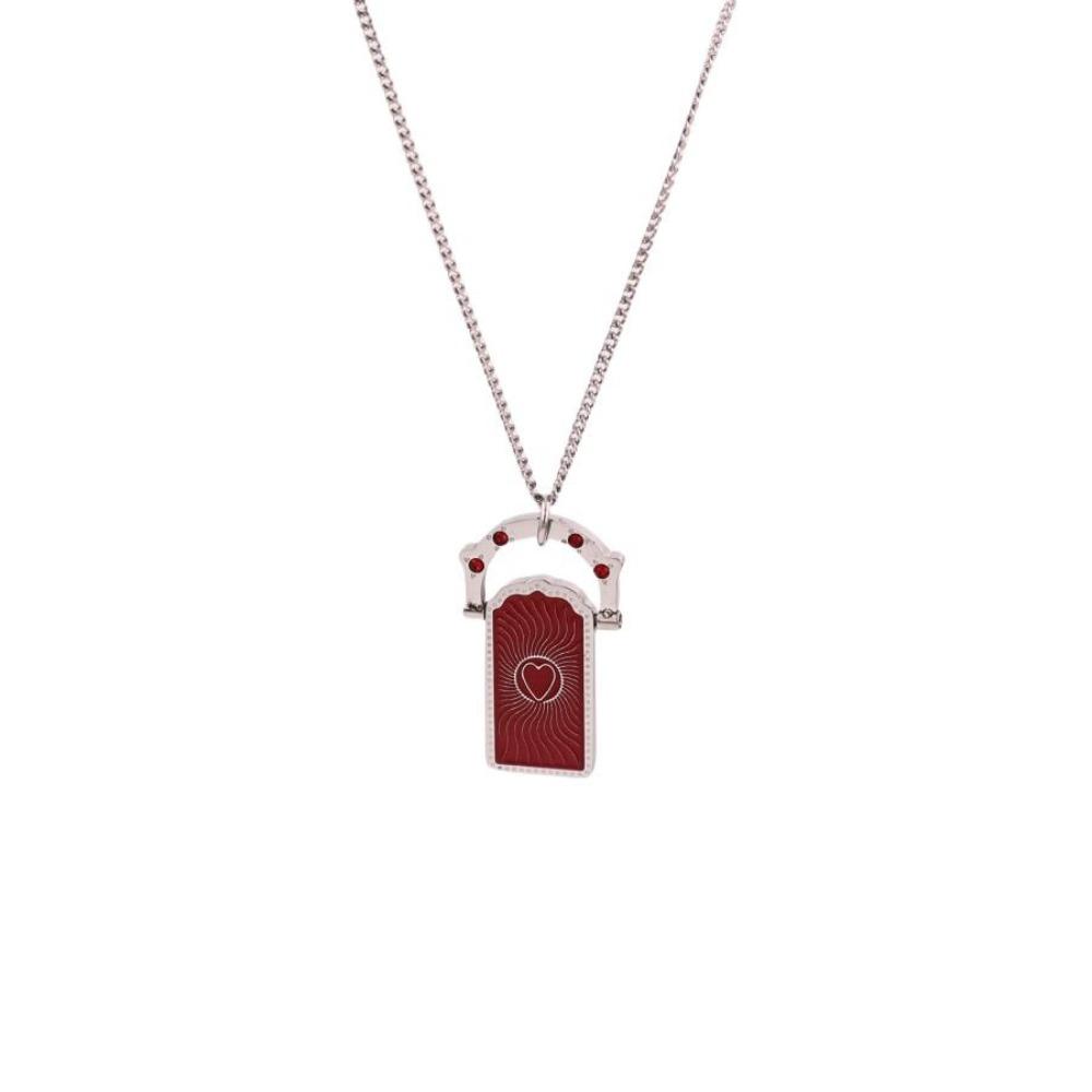 Gold-plated Women's Collarbone Chain Fashionable Y2K Neck Jewelry Card Pendant Necklace  Wedding