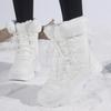 TUINANLE Women Warm Plush Boots Ladies Winter Ankle Boots Women Keep Warm Snow Shoes High Quality
