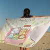 Sumikko Gurashi Beach Towel Cartoon Cute Summer Kids Large Bath Pool Beach Towel Microfiber Absorbent for Swimming Travel