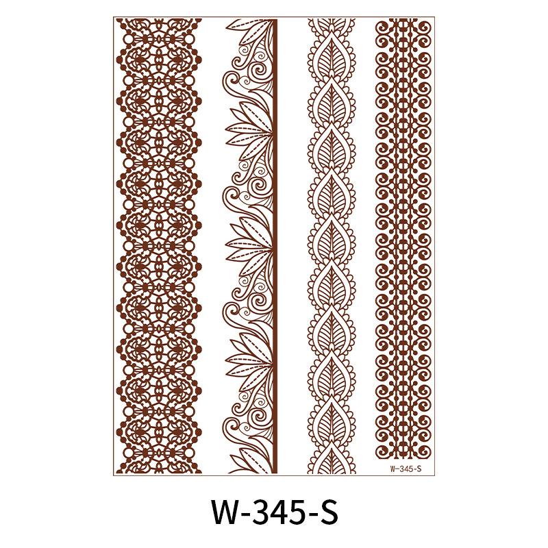 Beauty Sticker Brown Red Tattoo Sticker Waterproof Lace Tattoo Sticker Tattoo