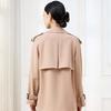 JESSIE Women's Double-Breasted Lapel Trench Coat