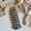 Cotton Knitted Foot Cover Knee Socks Jk Girls Leg Warmers Stocking Japanese Fashion Lolita Kawaii Ruffle Socks Women Leg Warmers