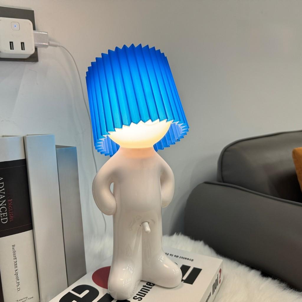 

Creative Usb Night Light With Hiding Boy Design For Kids Bedroom Decor синій