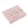 Pink Jewelry Display Props Elegant Jewelry Stand Velvet Fabric Material Jewelry Display Tray for Rings Earring Necklaces