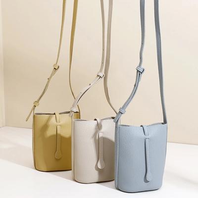 NewSolid Color Pu Leather Woman Purse Small Phone Crossbody Bag For Female Stylish Casual Simple Shopping Shoulder Bag