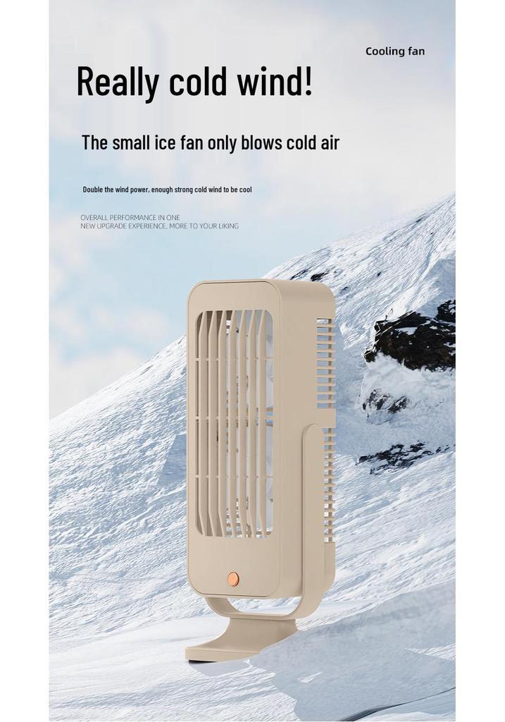 Dual-Blade USB Desktop Fan for Enhanced Airflow and Dormitory Use