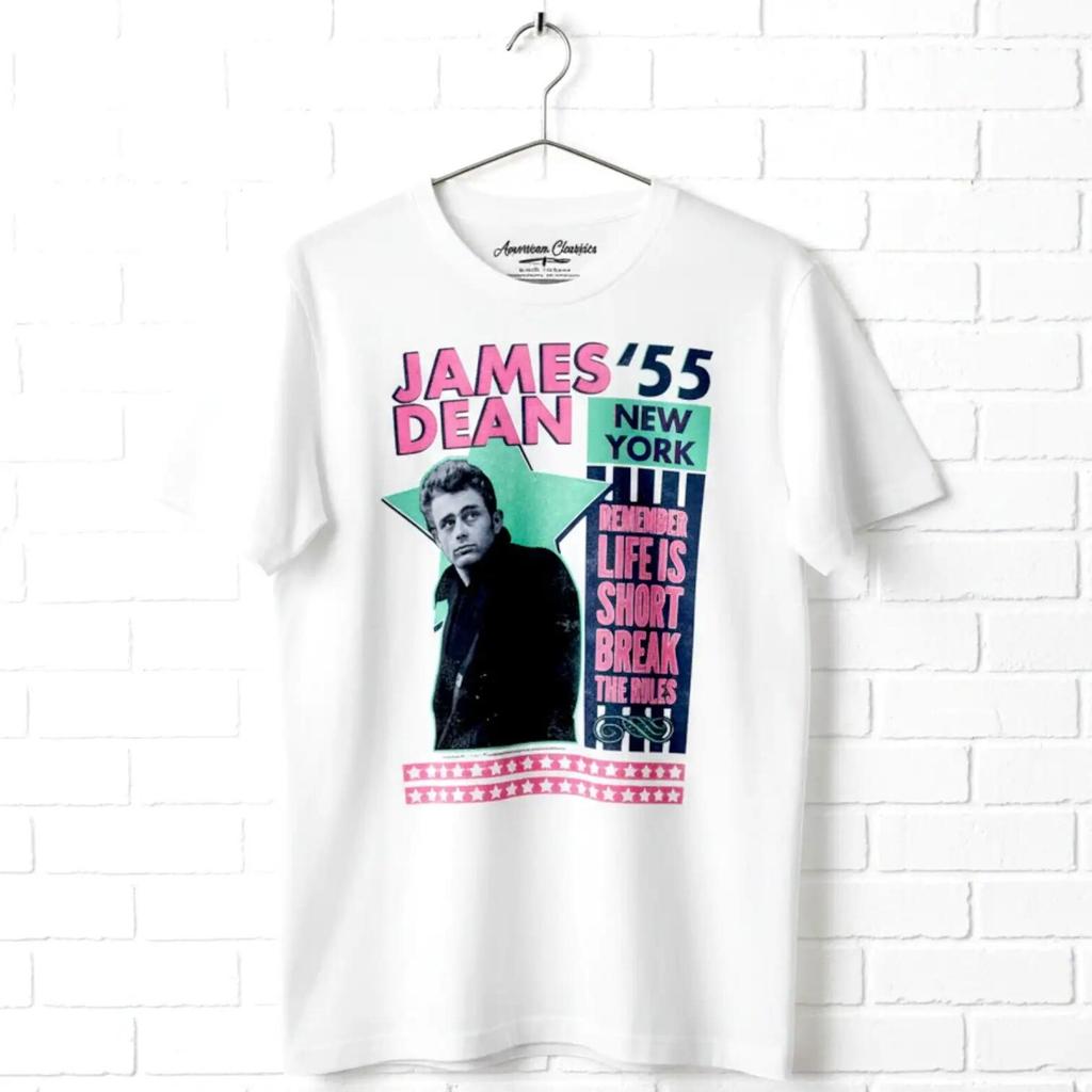 JAMES DEAN Shirt Remember Life is Short Quote Graphic Tees