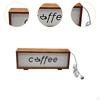 Coffee Sign Frame with Light Bar Decoration Table Lamp Wooden Night for Farmhouse
