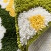 Moss Carpet Stain-Resistant Foldable Bedside Rug - Easy To Clean Flocking Design