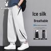 PLAYBOY Pantalon de jogging en soie glacée pour homme