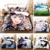 New 3D Akebis Sailor Uniform Beding Set Printed Bed Linen Set With Pilowcase Bed Soft Duvet Cover Single Double Quen Super King-Sized Dimensionsd