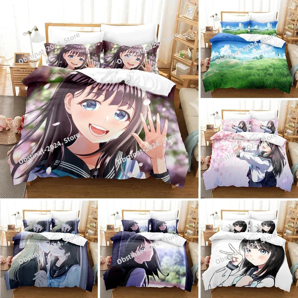New 3D Akebis Sailor Uniform Beding Set Printed Bed Linen Set With Pilowcase Bed Soft Duvet Cover Single Double Quen Super King-Sized Dimensionsd