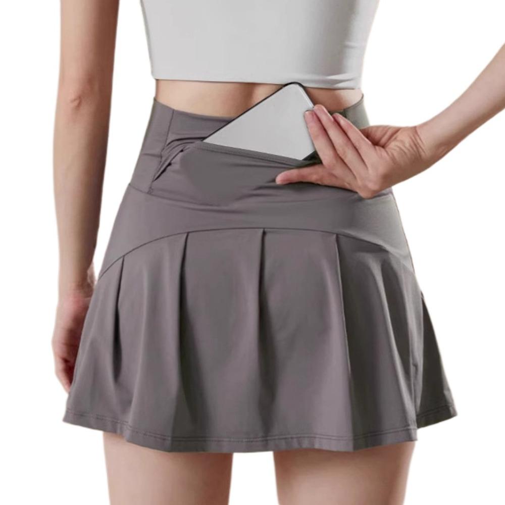 Quick-Drying High Waisted Golf Skirts with Lining Yoga Sport Skirt Pleated Tennis Skirt  Tennis