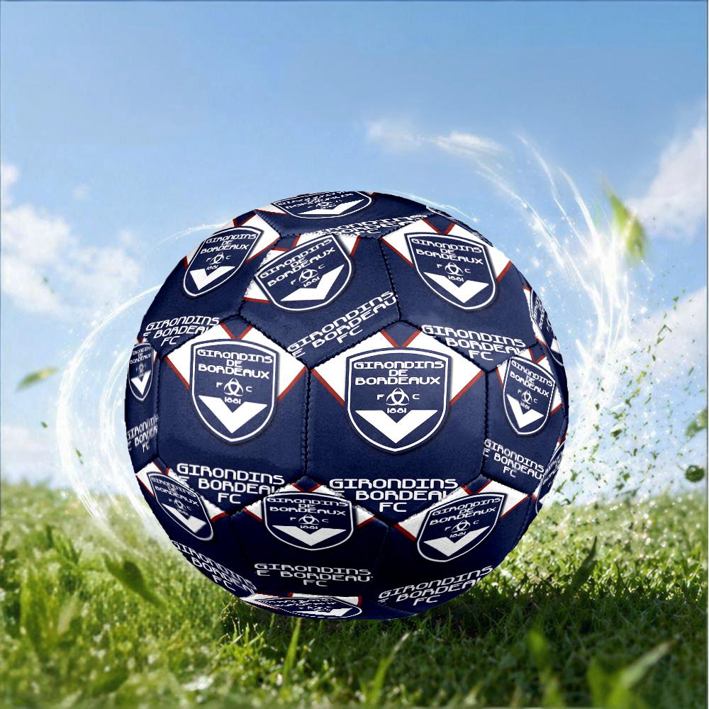 Giron-de Football Crest Printed Size 5 Soccer Balls, High-Quality, Anti-Slip, Protective Football, A Unique Gift , Birthdays, Christmas Gifts