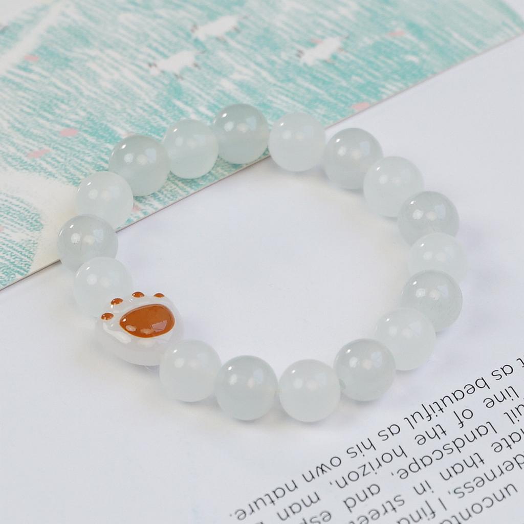 Glass Beaded Bracelet Female Sweet Lily of the Valley Bracelet Girl Jewelry Versatile Student Gift Hand Jewelry Wholesale