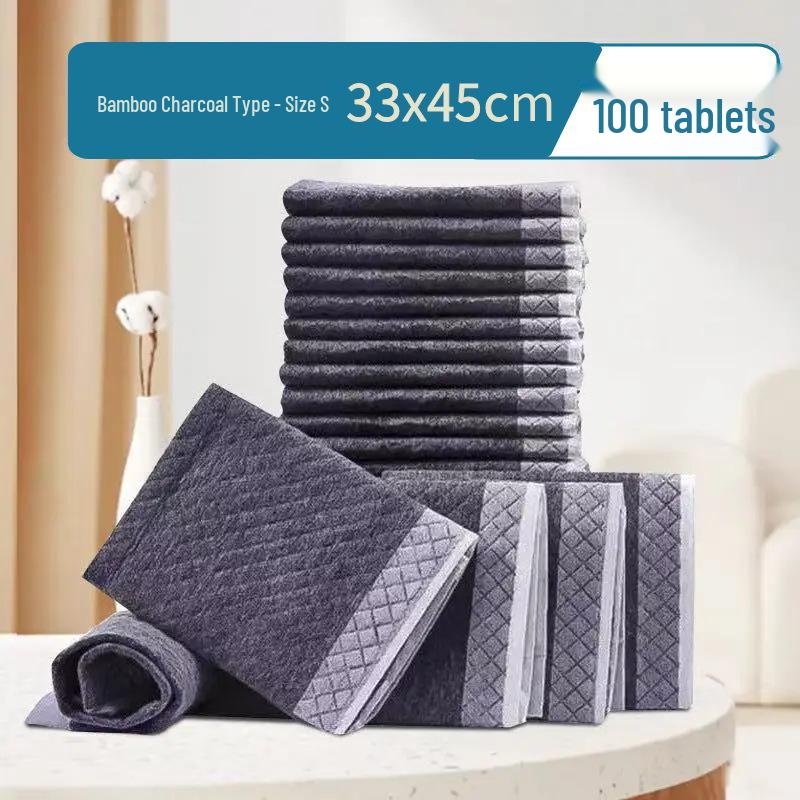 Thickened Bamboo Charcoal Deodorizing Pet Urine Pad - Absorbent, Leak-Proof, Customizable for Dogs and Cats