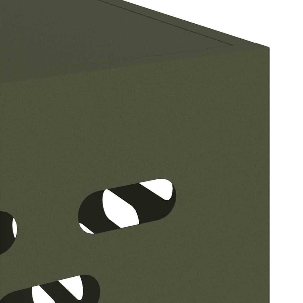 Air Conditioner Cover Olive Green 90 x 40 x 60 cm Steel