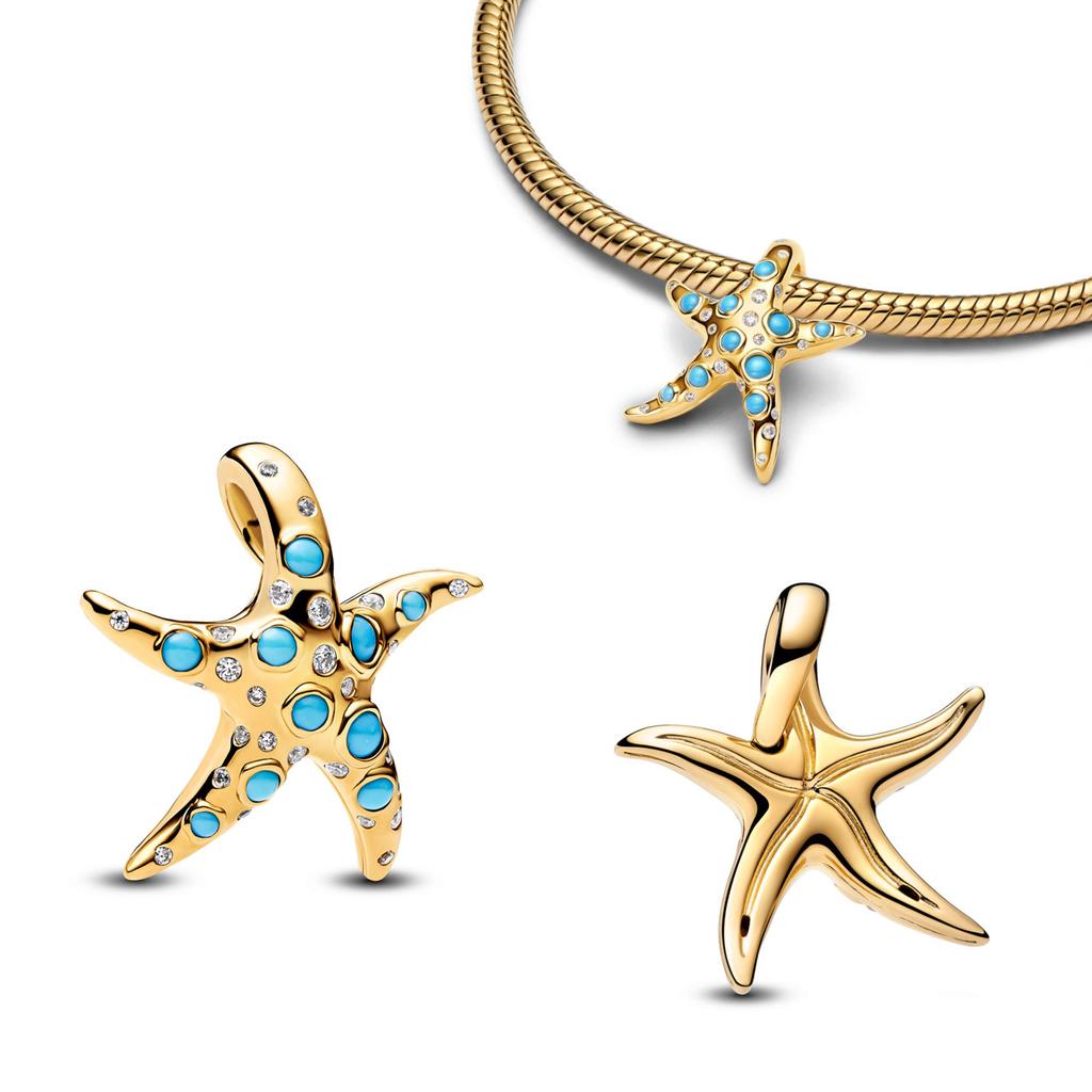 Copper Summer Ocean Blue Pave Clip &Amp Blooming Peach Red Rose Blood Charm Fit Original Necklace Bracelet Jewelry