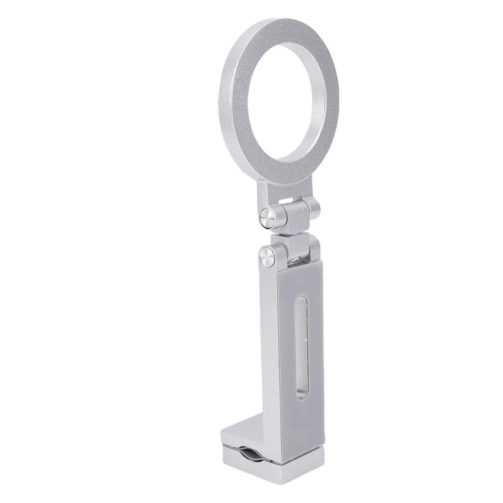 Magnetic Clip On Phone Holder 360 Degree Rotation Cell Phone Holder Universal 1 4 Tripod Mount Aluminum Alloy Foldable