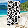 1Pc, Oversized Women's Beach Towel with Cow Print, Super Absorbent and Lightweight Beach Towel - Sand-Free Soft Microfiber