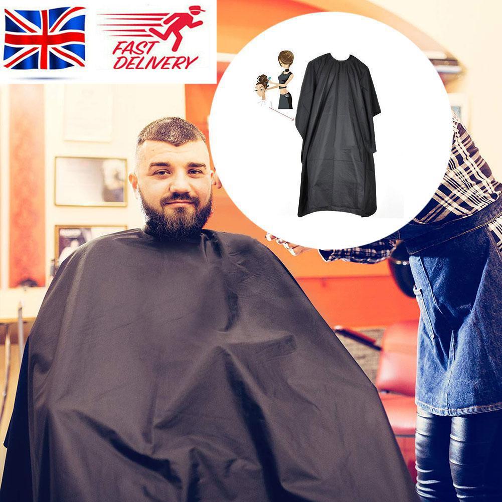 Black Professional Hairdressing Cape Salon Barber Apron Waterproof Cutting Gown Protect Clothing Wrap Cloth Durable Skin-friendl