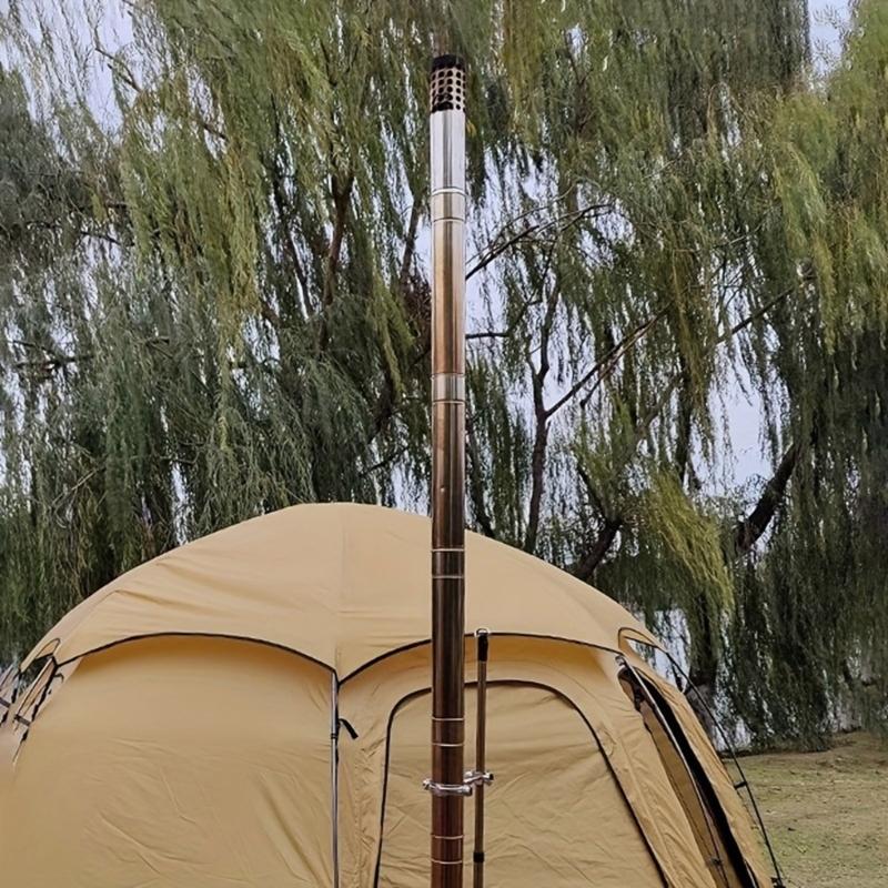 Wind Resistant Outdoor Stove Pipe Tent Heaters Accessory Corrosion Proof Design Camping Equipment for Any Season