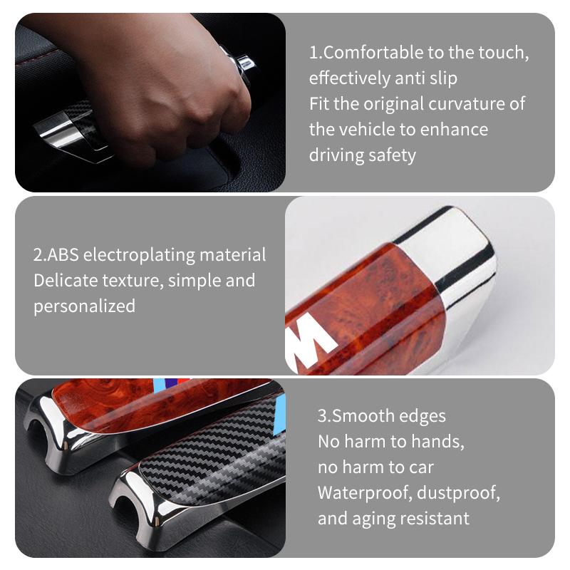 Car Handbrake Grips Protection Cover Parking Brake Decoration For BMW Performance M E87 E30 E46 E28 F35 G20 E93 F20 X3 X