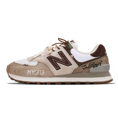 NB 574 Cushioning Abrasion Resistant Waterproof And Breathable Support Low Top Running Shoes Women's WL574RCF(Team398-)