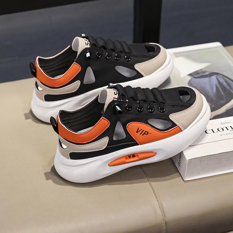 

Детская каркасная обувь сандалии полые спортивные туфли модная обувь мужская и женская для среднего и старшего возраста детская летняя дышащая нескользящая 32