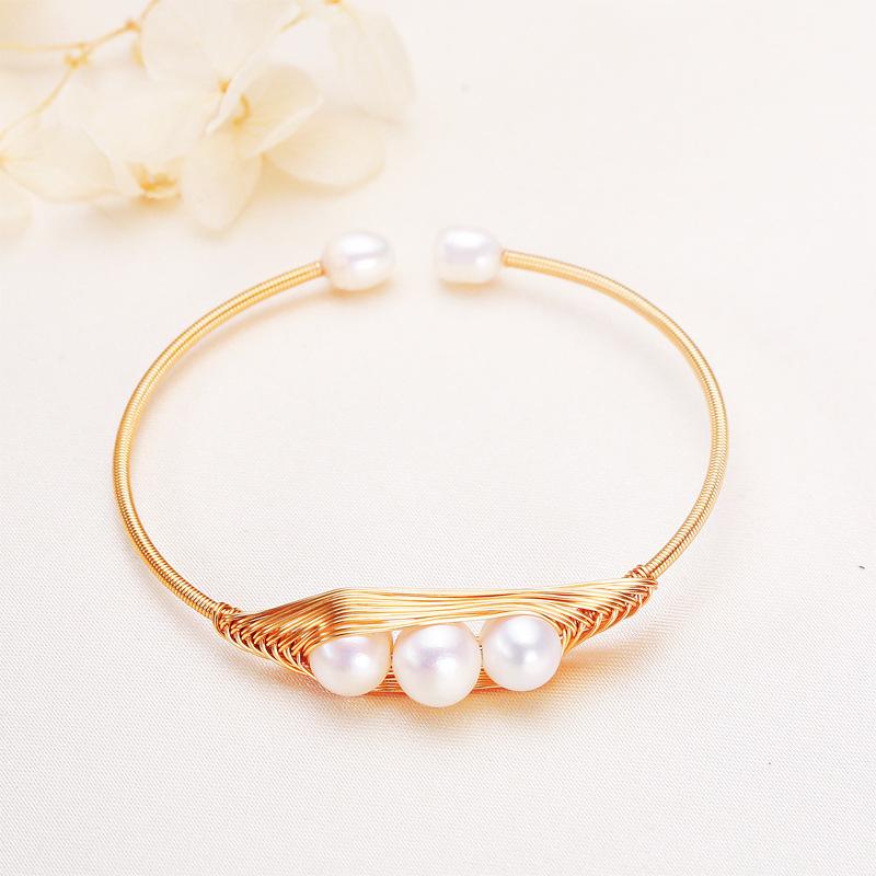 Zhuji Pearl Ornament Peanut Freshwater Pearl Bracelet Girls Wild Hipster Pearl Ornament 8mm (inclusive)-9mm (Exclusive)