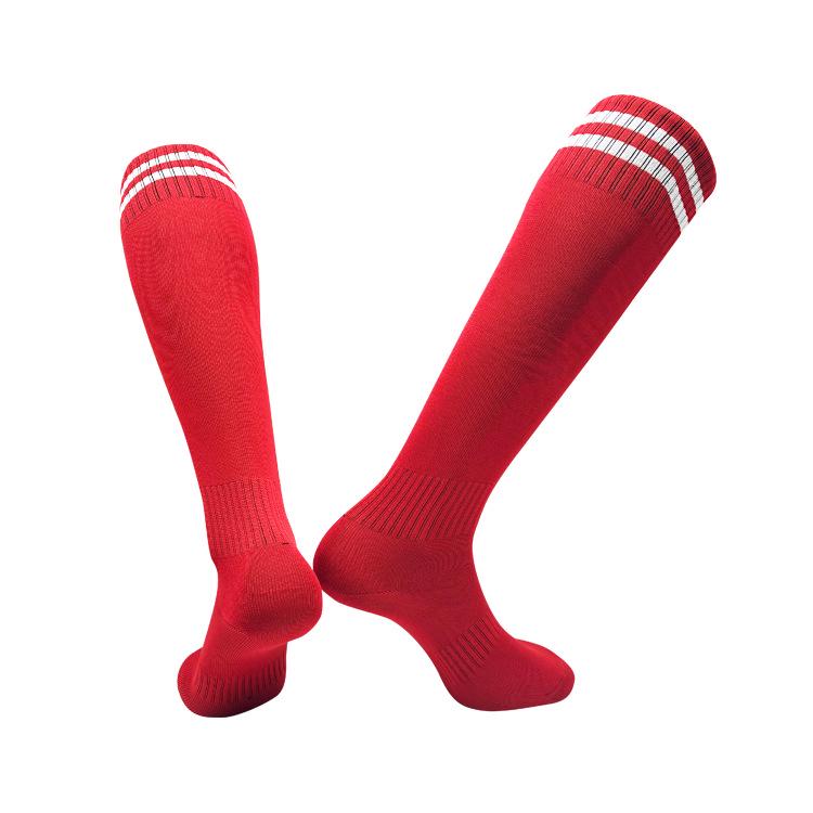 

Adult & Youth Non-Slip Over-the-Knee Soccer Socks - Ideal for Training and Sports Adults One Size червоний