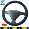 Large Size 45cm 47cm 50cm Blue Steering Wheel Cover Faux Leather Massage Design for Car SUV Bus Truck Scania Boat Steering Wheel
