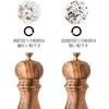 Pepper Mill Salt Mill Natural Oak Mill Pepper Pepper Wood Ceramic Core Pepper Grinder Manual Spice Grind Solid Wood Rock Salt Black Pepper Black