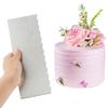 1pcs Stainless Steel Cake Decorating Tools Cake Scrapers Pastry Comb Smoother Decorating Baking Tools Kitchen Baking Mold