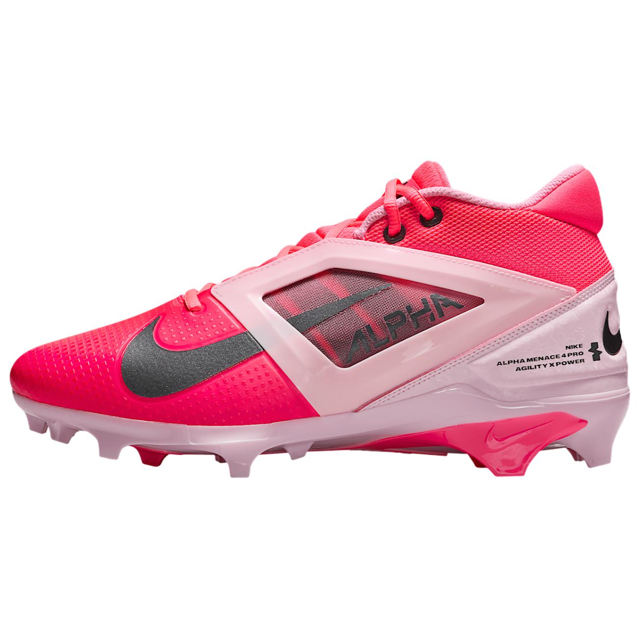 Nike Кроссовки унисекс Alpha Menace 4 Pro Racer Pink Розово-пенный Темно-дымчато-серый HJ4568-600 40.5