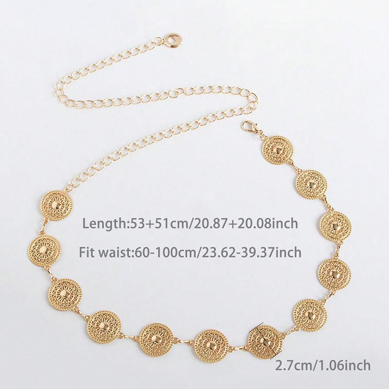 Versatile Bohemia Style Adjustable Waistband Long Waist Belt Dress Body Chain For Women Girls Vintage Openwork Waist Chain