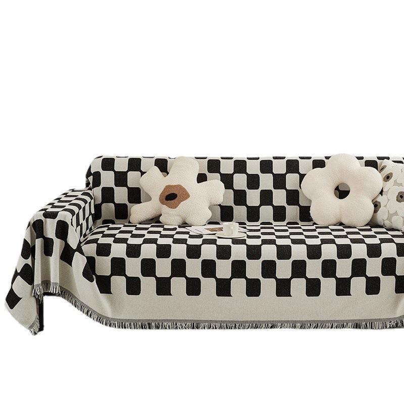 Modern Simple Chenille Sofa Cover Anti-cat Scratch Universal Four Seasons Sofa Towel Ins Style Blanket