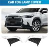 Für Toyota Corolla Cross 2020 2025 ABS Chrom Front Heck Nebelscheinwerfer Lampe Augenlid Augenbraue Abdeckung Zierleiste Blende Verkleidung