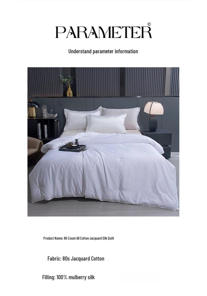 Mulberry Silk & Cotton Quilt: All-Season Air Conditioner Comforter