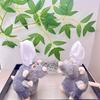 Fun And Playful Cartoon Mouse Plush Doll For Children With Stylish Rabbit Keychain