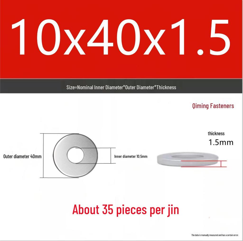 4.8 Grade Galvanized Iron Flat Washer M3-M40 Oversized Metal Screw Gasket Washer