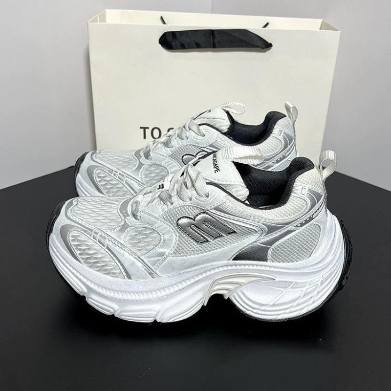 Daddy Shoes Women's New Platform-soled Couples Versatile Height-increasing Casual Sports Shoes