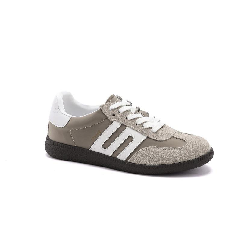 

Ретро спортивная и повседневная обувь на доске с цветовой блокировкой из мягкой кожи, женская универсальная, с небольшой внутренней высотой, на толстой подошве, белая 40